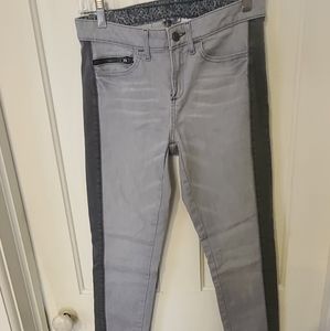 Grey with dark Grey skinny jeans